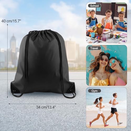 25Pcs Red Drawstring Backpack Bags W527