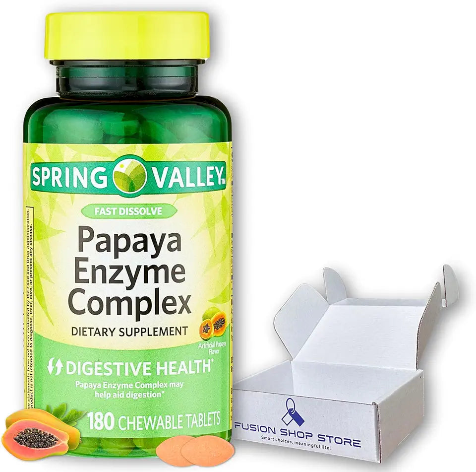 Papaya Enzymes Chewable Complex 180 Tablets T539