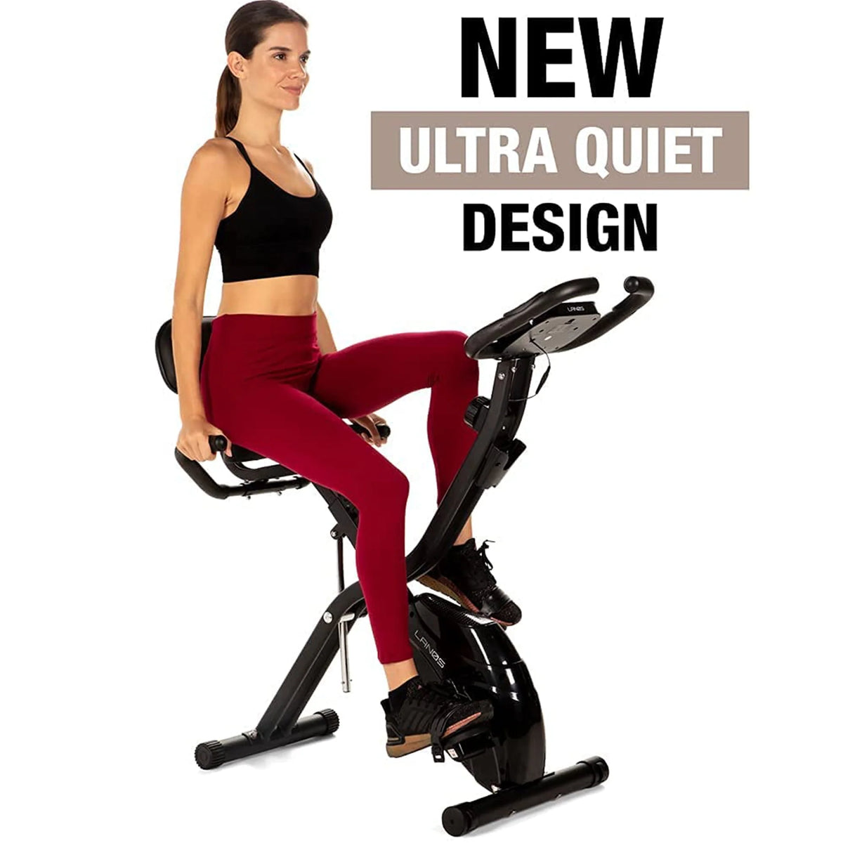 Foldable Exercise Bike Black Z56882