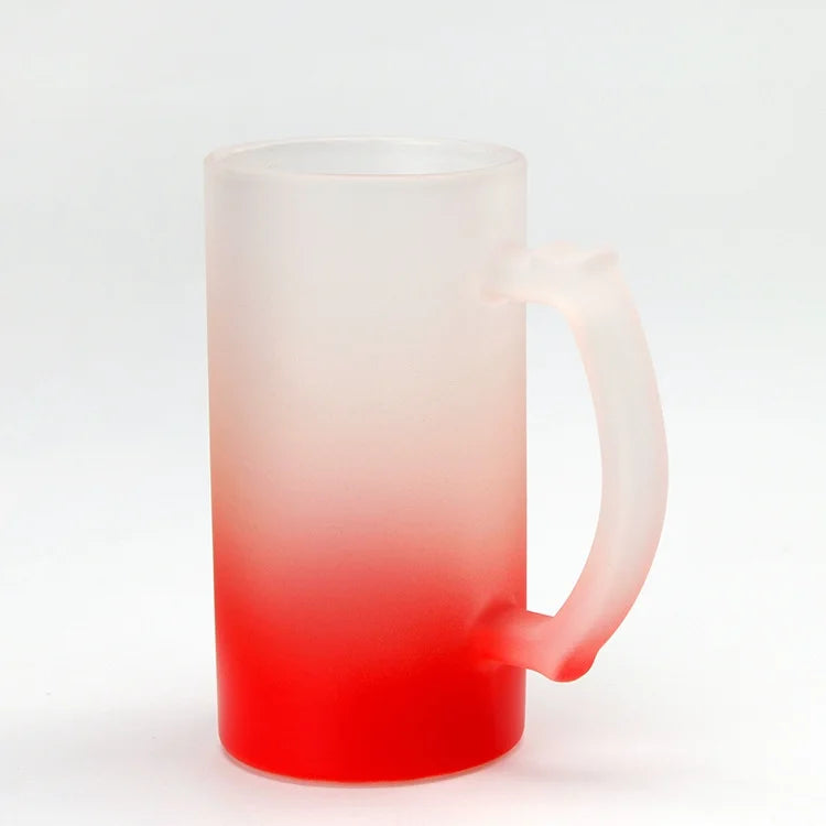 2 Pieces Frosted Glass 16 oz Mug A338