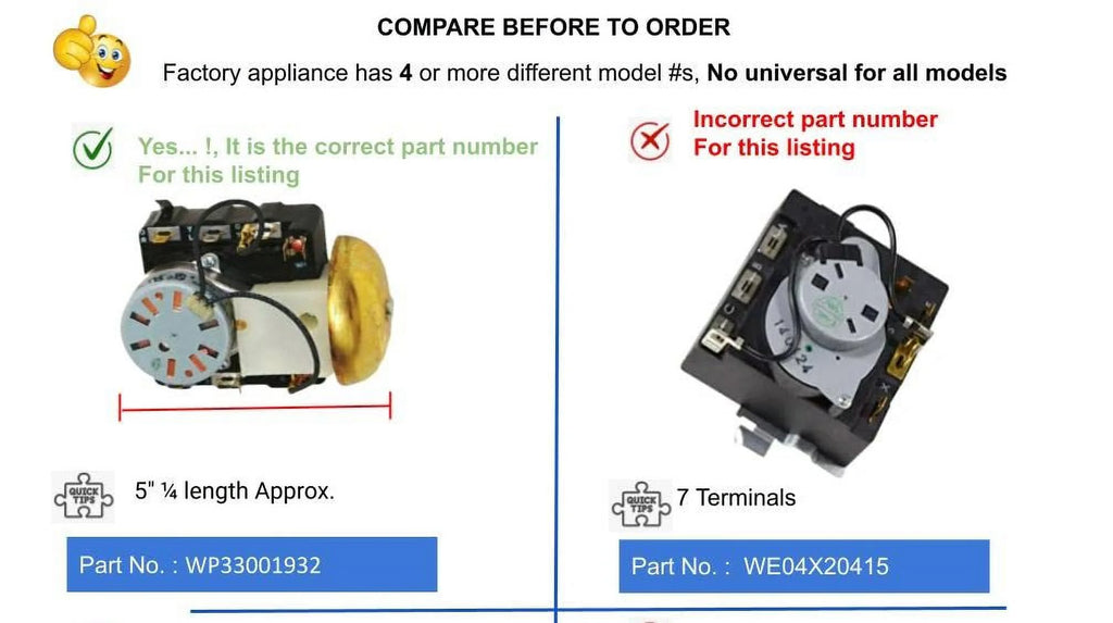 Dryer Timer with Chime Y65494