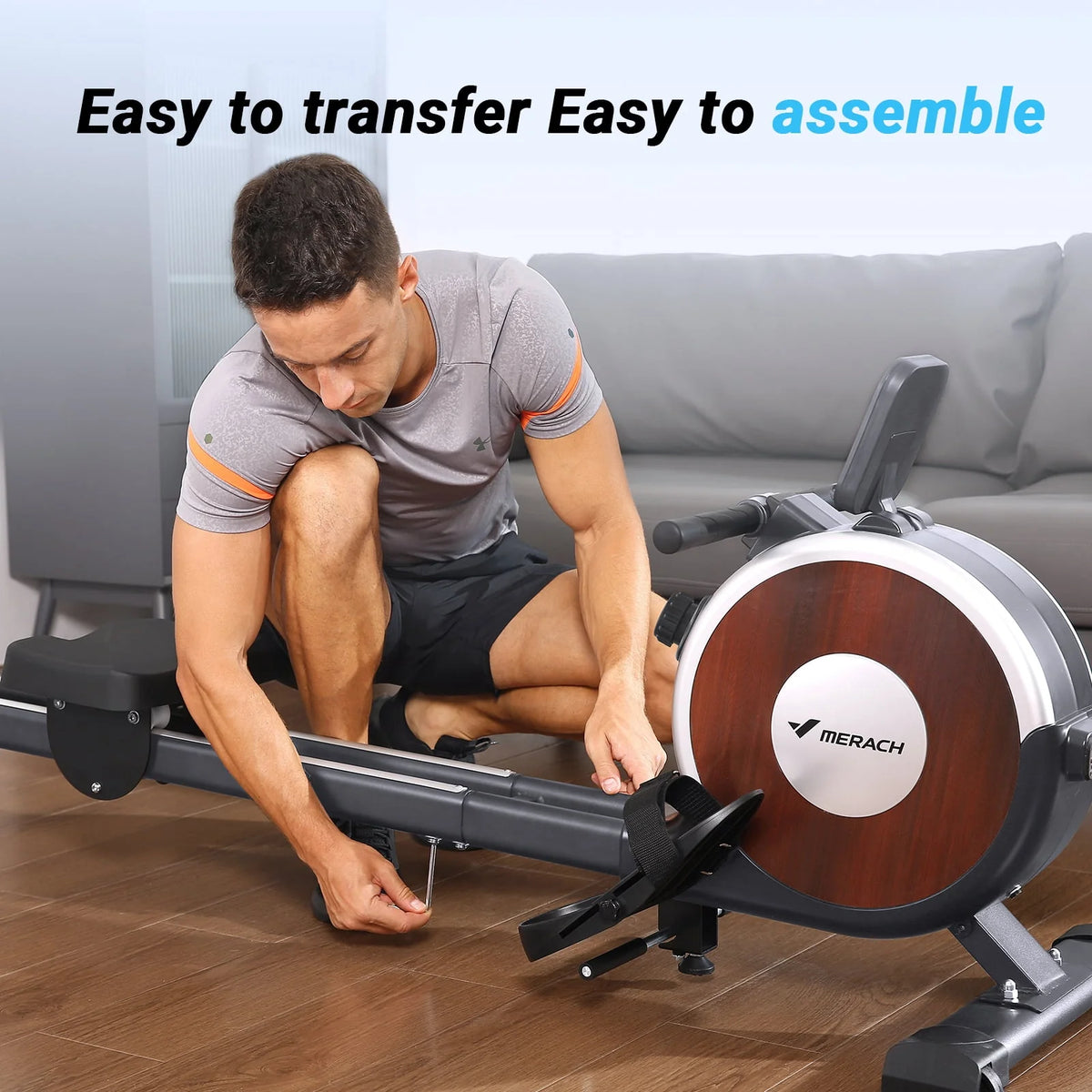 Magnetic Rowing Machine Quiet 16 Levels of Resistance Bluetooth Black Rower P302916
