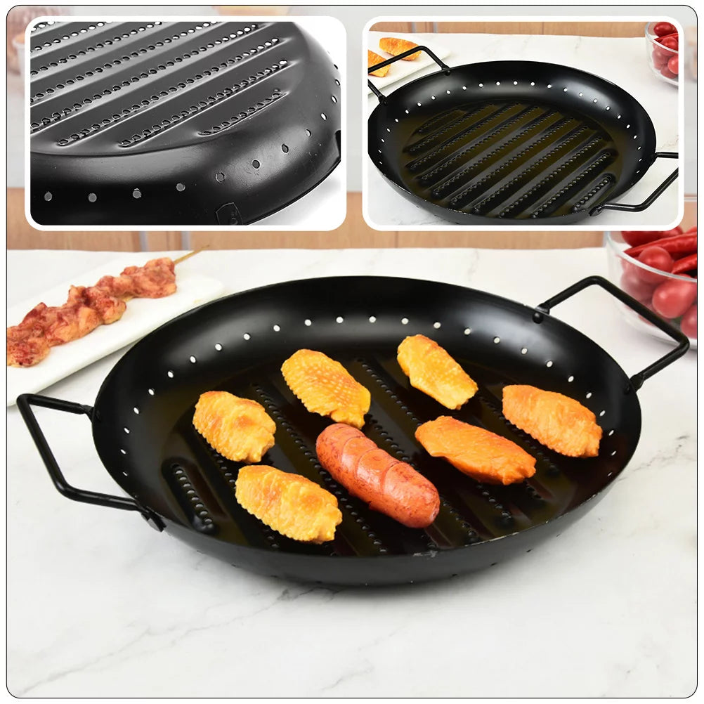 Grill Pan Korean Bbq Tray Griddle Stovetop Non Stick H82802