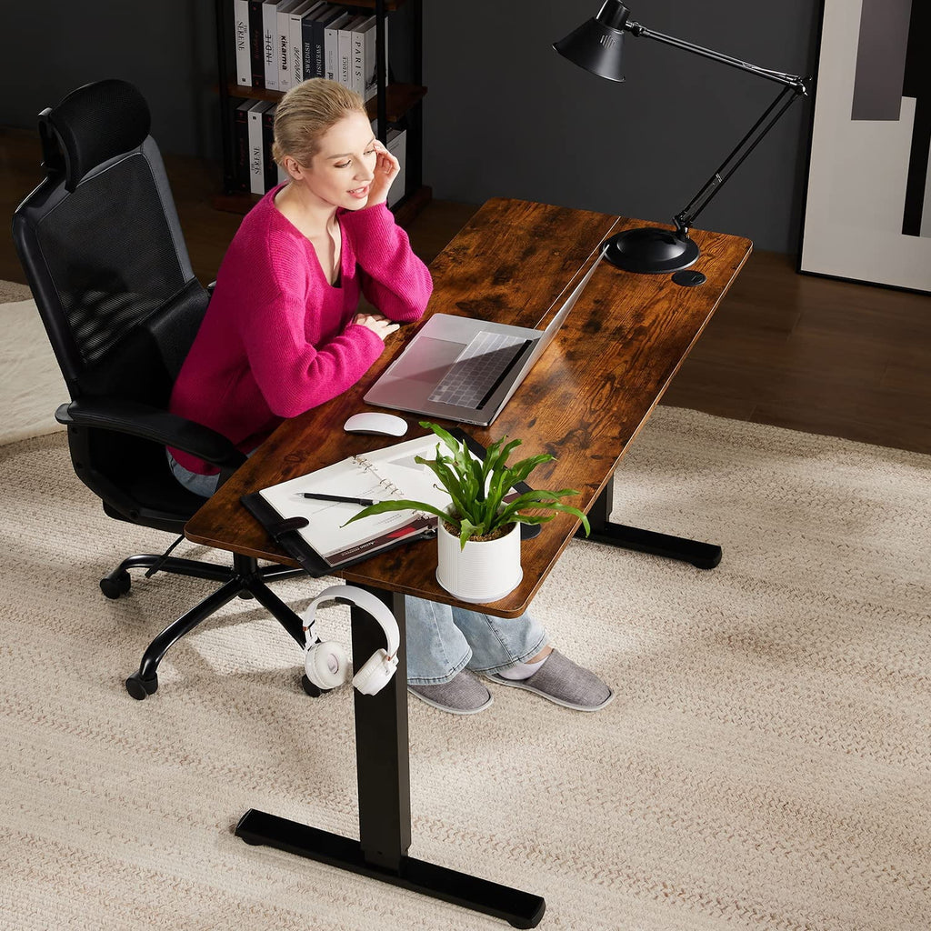Electric Height Adjustable Standing Desk 55 x 24 in C241028