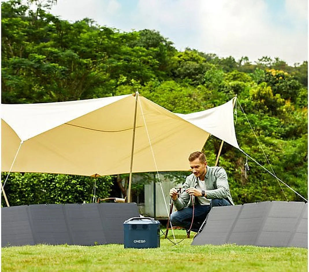 110W Portable Foldable Solar Panel with Adjustable Kickstand T406434