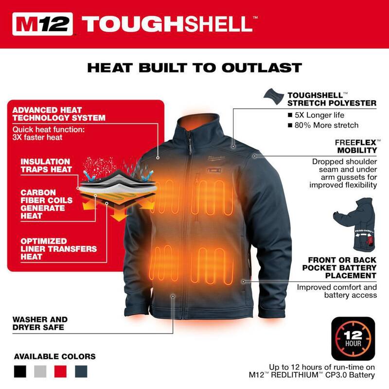 Navy Blue Heated Jacket N79012