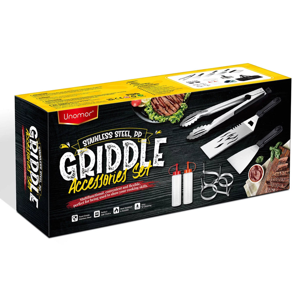 Stainless Steel Griddle Grill Tools Set D634