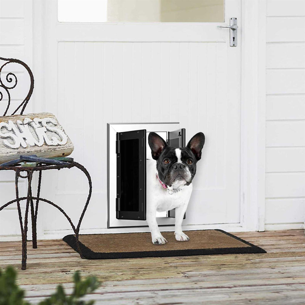 Aluminum Pet Door with Double Panels C95416