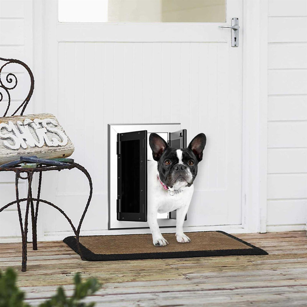 Aluminum Pet Door with Double Panels C95416