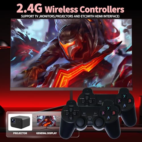 Wireless Retro Game Console with 20,000+ Games and 2.4GHz Wireless Controller U51619