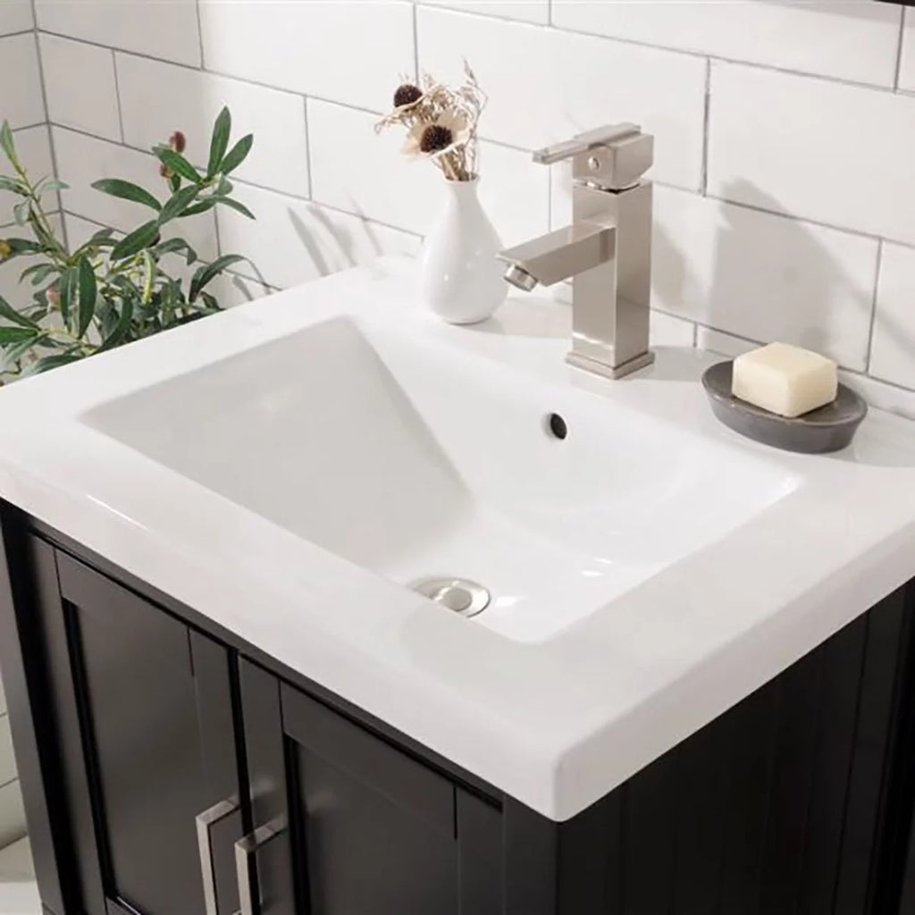 24" Espresso Sink Vanity F43048