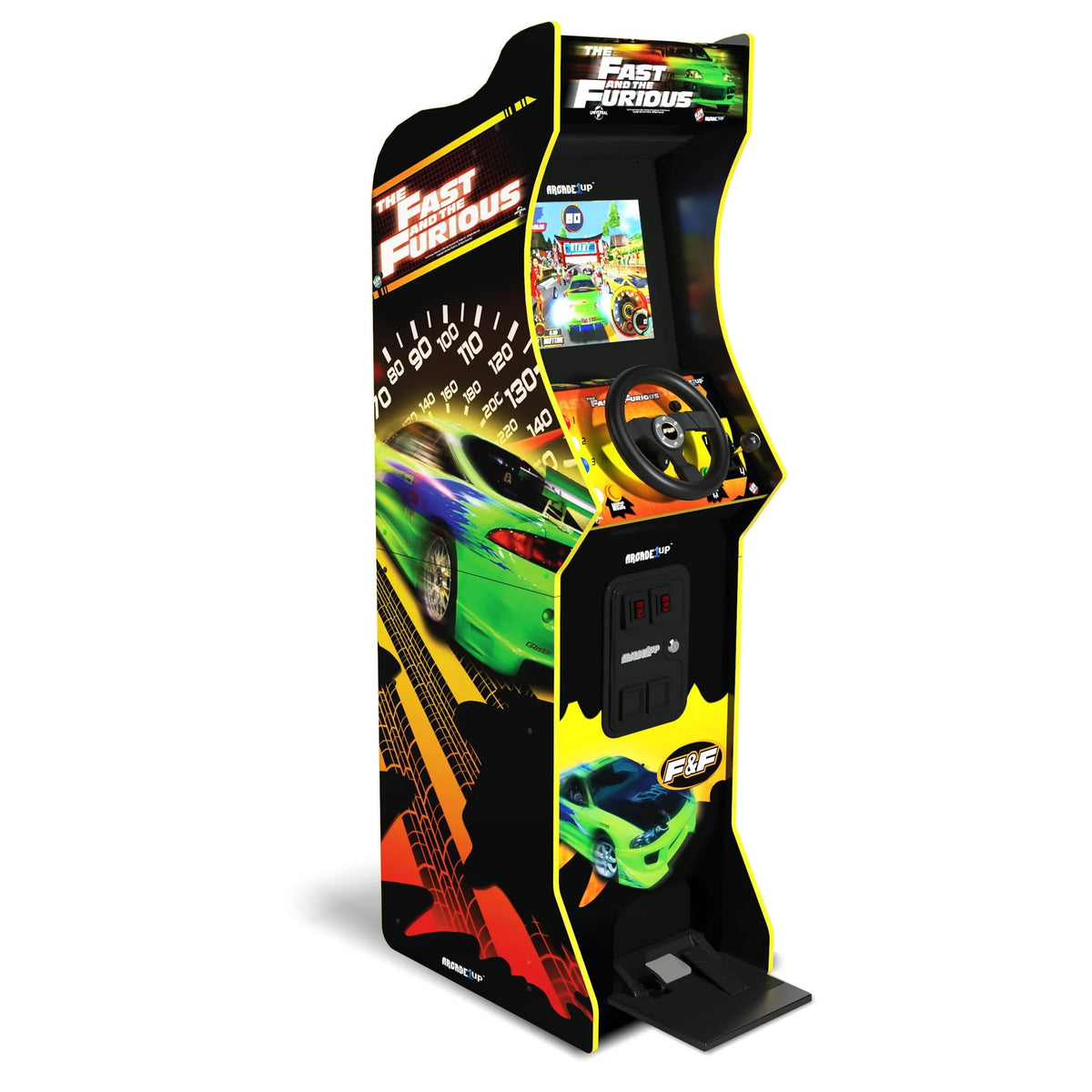 Deluxe Arcade Game with 5-foot-tall Stand-up Cabinet, 2 Classic Games, and 17-inch LCD Screen E446667