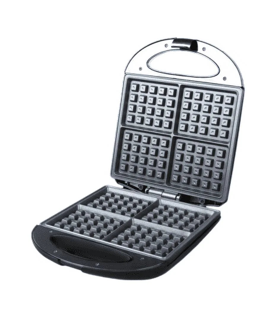 Black Non-Stick Belgian Waffle Maker F725749