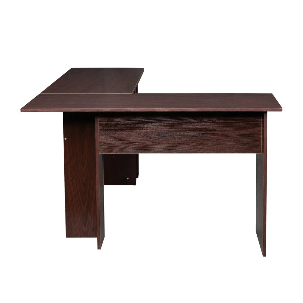 L-Shaped Computer Desk with Storage Shelves A9113