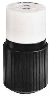 Locking Connector, 30A 277/480V, L22-30R, Black/White Z811