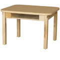 16 in. Mobile Classroom Desk With Hardwood Legs X41711