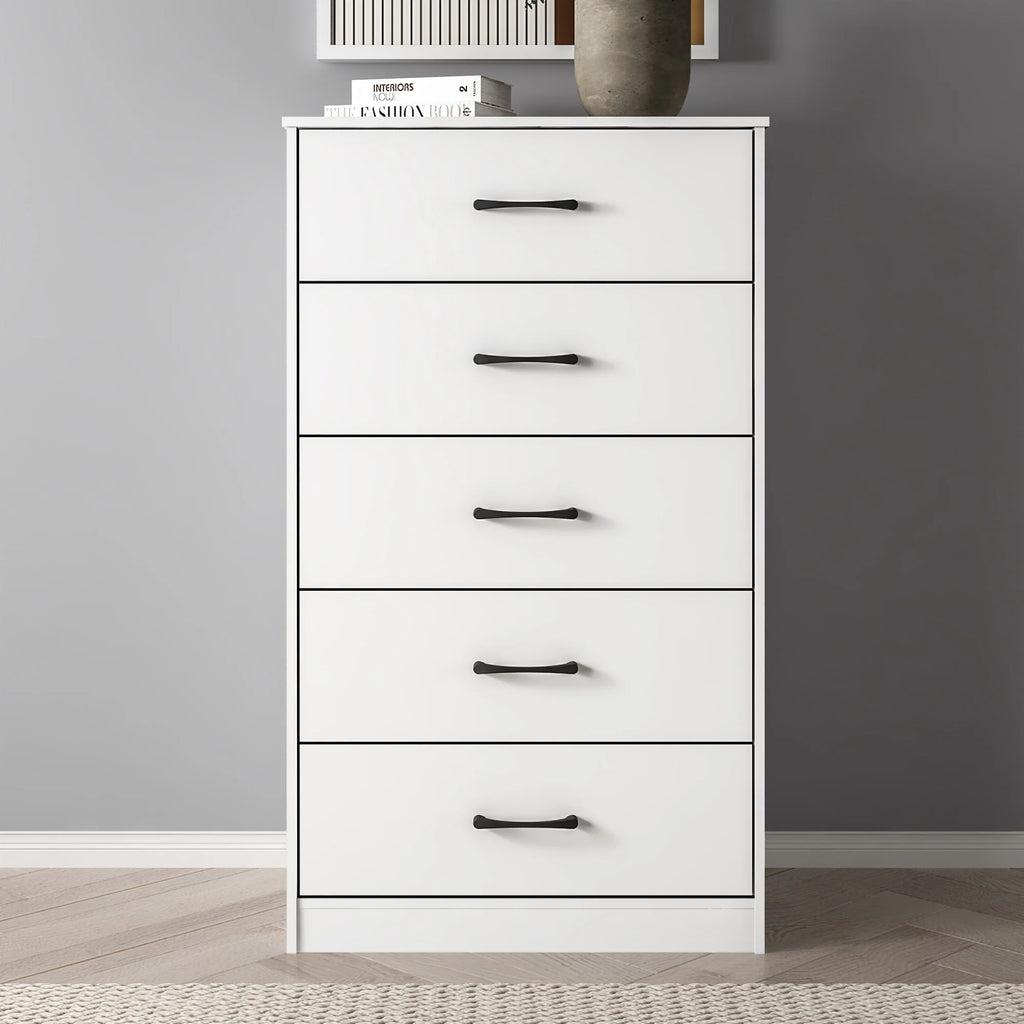 White 5 Drawer Dresser K227