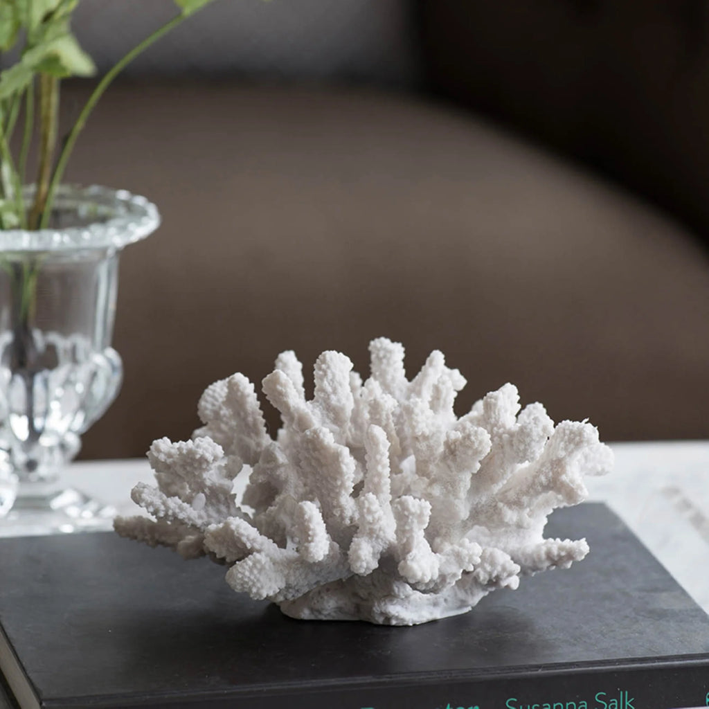 White Faux Coral Sculpture A234705
