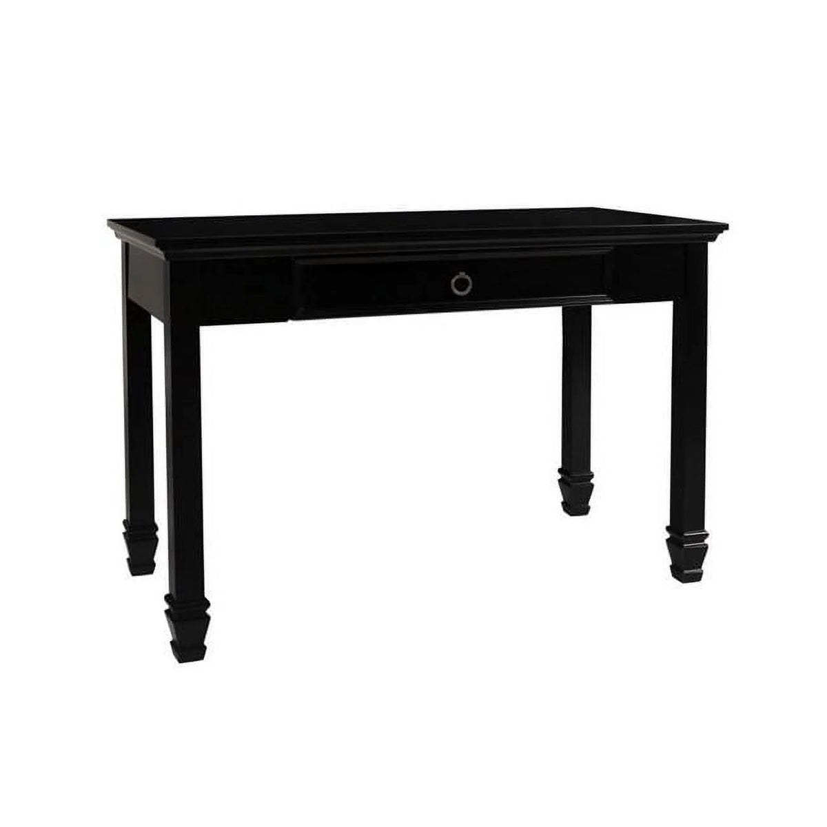 Black Single Drawer Wooden Desk N65963