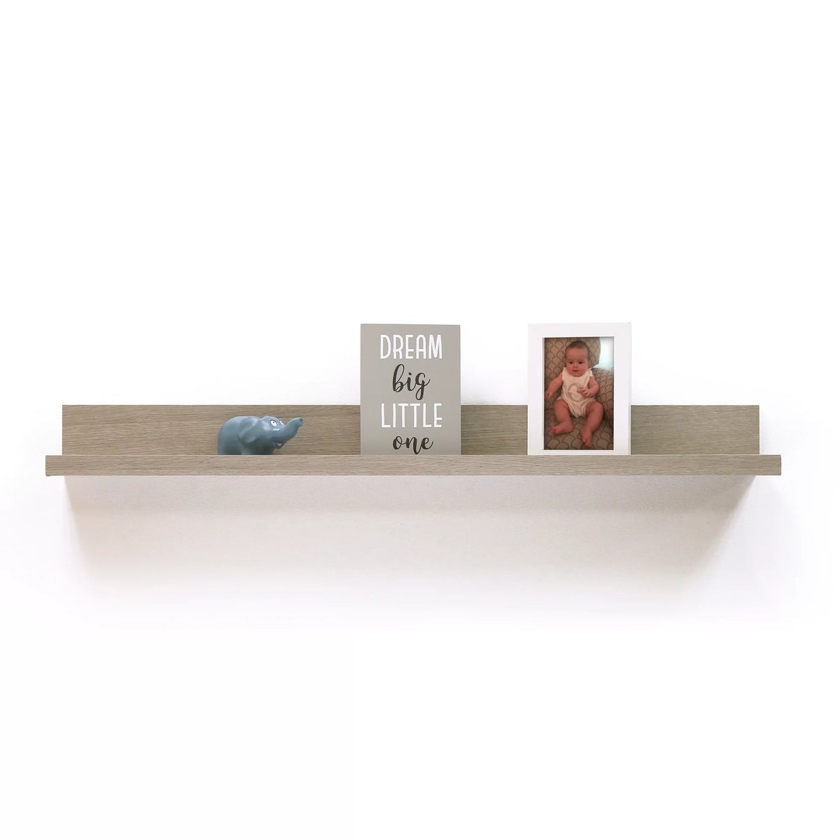 Rectangle Wood L-Shape Picture Ledge Wall Shelf X427403