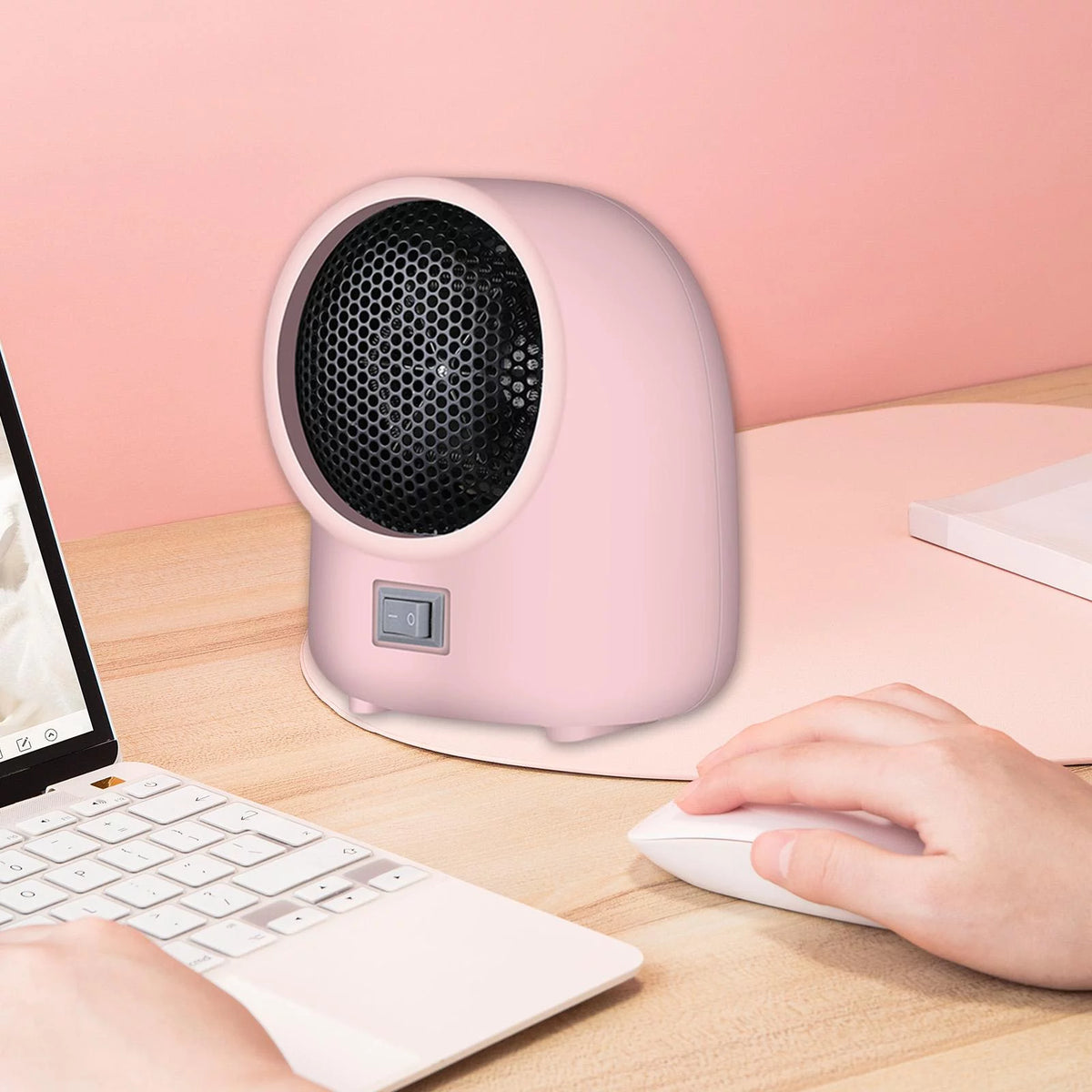 Pink 400W Portable Electric Heater N284