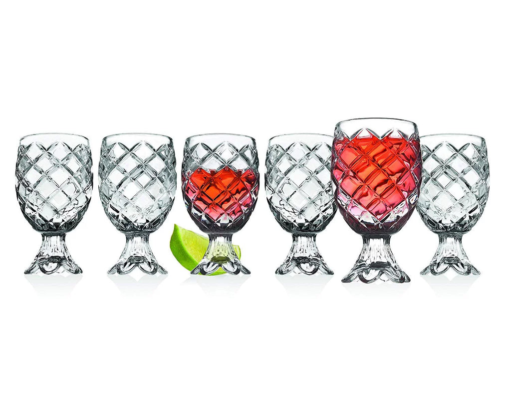 2 oz Crystal Footed Shot Glass Set of 6 W544