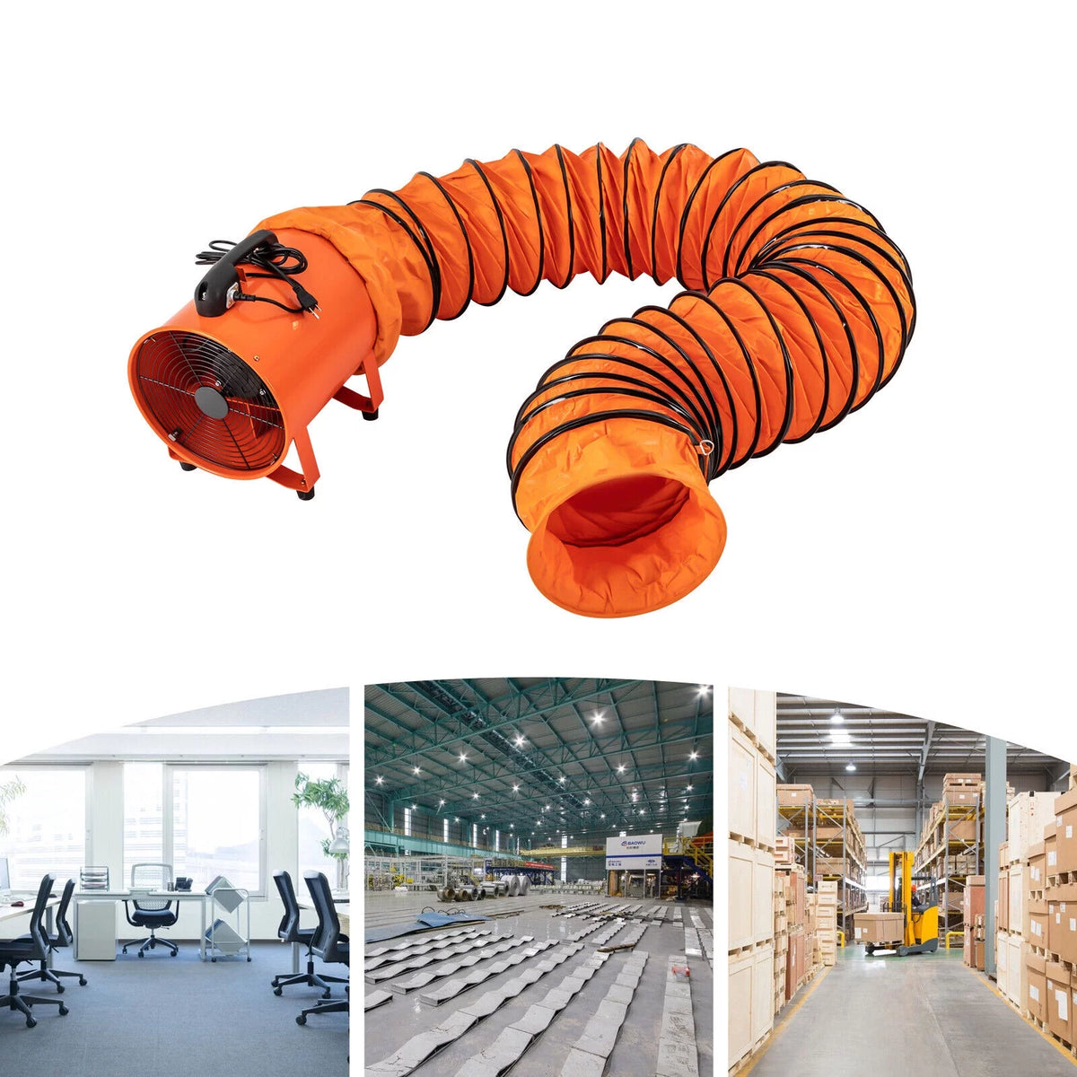 Industrial Extractor Fan Blower with 16ft Duct Hose Z5021