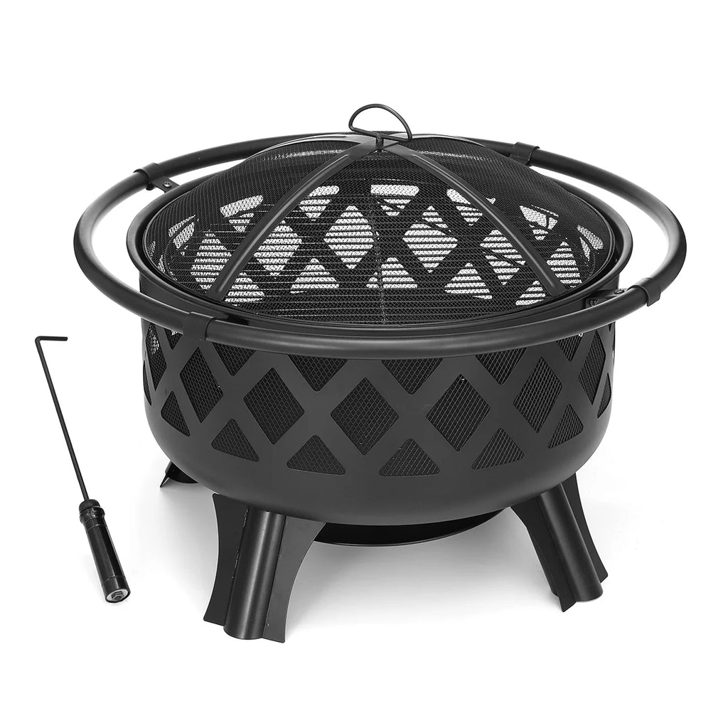 30 inch Wood Burning Fire Pit with Grate U58116